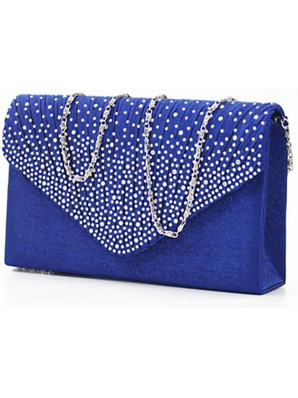〽️ Women's Royal Blue Bridal Wedding Purse Formal Clutch Bag Evening Handbag